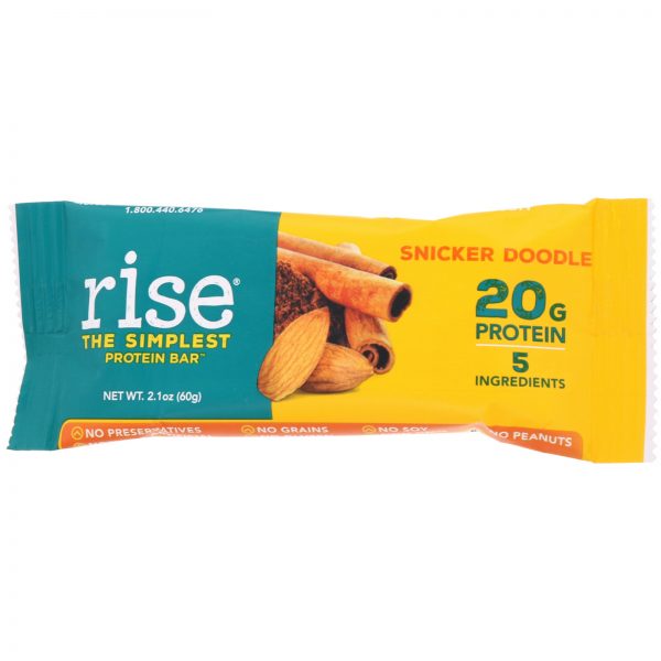 Comprar Rise Bar, THE SIMPLEST PROTEIN BAR, Snicker Doodle, 12 Bars, 2.1 oz (60 g) Each - Imagem 4
