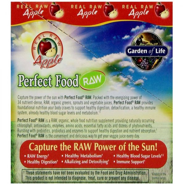 Comprar Garden of Life Perfeito aLimantos crus orgânicos cru real da Apple 15 pacotes - Imagem 4