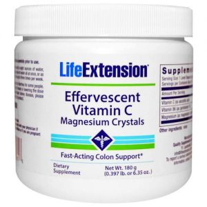 Comprar Life Extension, Vitamina C Efervescente - Cristais de Magnésio - 180 g