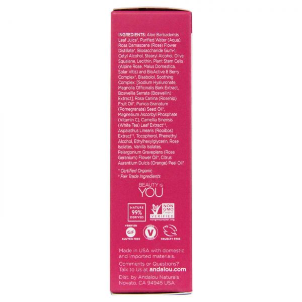 Comprar Andalou Naturals, Sérum Absoluto 1000 Roses® Hidratante Facial, Sensível - 30 ml - Imagem 4