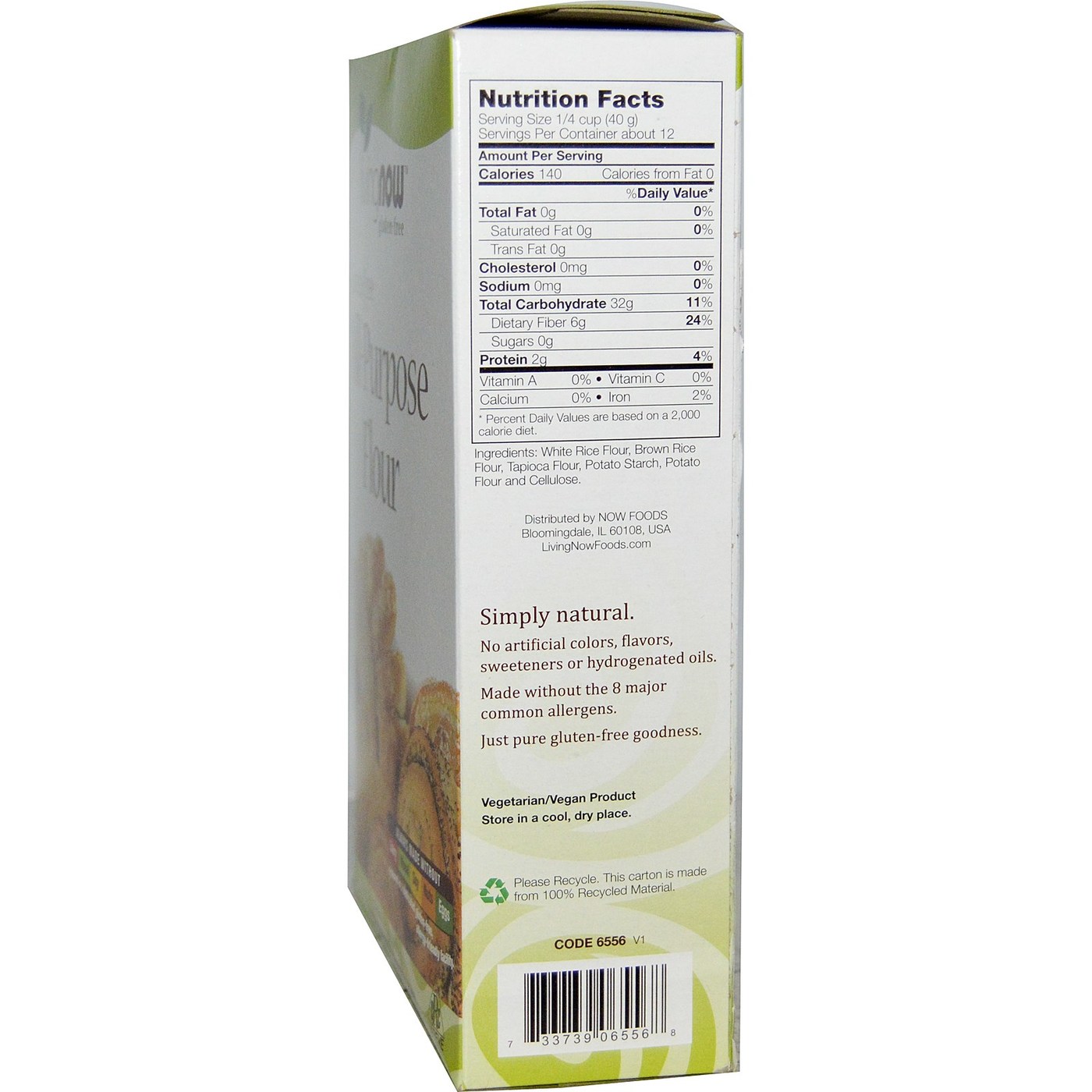 Comprar Now Foods, Farinha de Uso Geral Livre de glúten - 17 oz (482g) - Imagem 2