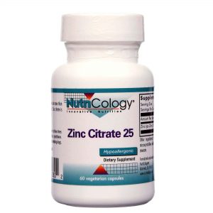 Comprar Nutricology, Citrato de Zinco 25 mg - 60 Cápsulas