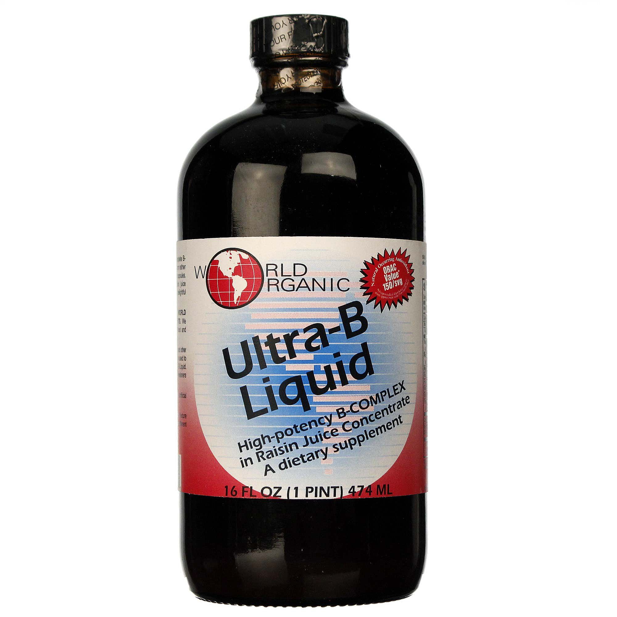 Comprar World Organic, Líquido Ultra-B em Suco de passas - 474mL