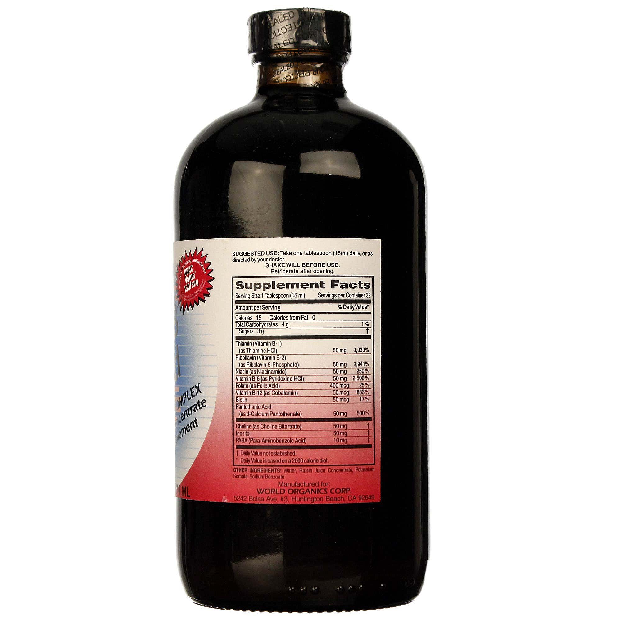 Comprar World Organic, Líquido Ultra-B em Suco de passas - 474mL - Imagem 2