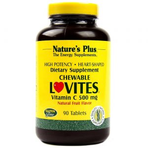 Comprar Nature's Plus, Vitamina C 500 mg Lovites - 90 Tabletes
