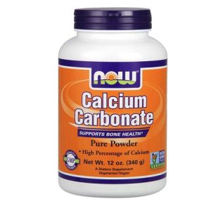 Comprar Now Foods, Carbonato de Cálcio em Pó - 340 g