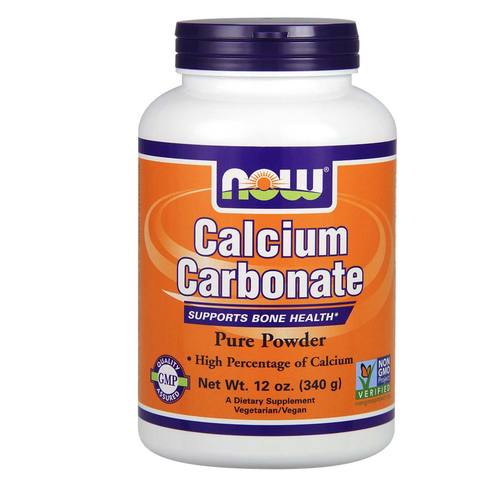 Comprar Now Foods, Carbonato de Cálcio em Pó - 340 g