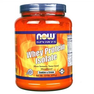 Comprar Now Foods, Whey Protein Isolado, Cookies & Creme - 816 g