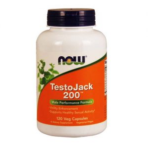 Comprar Now Foods, TestoJack 200™ - 120 Cápsulas Vegetarianas