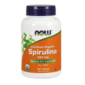 Comprar Now Foods, Spirulina Orgânica 500 mg - 180 Comprimidos