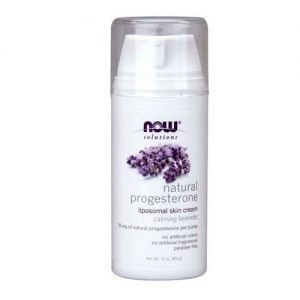 Comprar Creme de Pele Lipossomal Progesterona Natural Now Foods Lavanda 85 gr