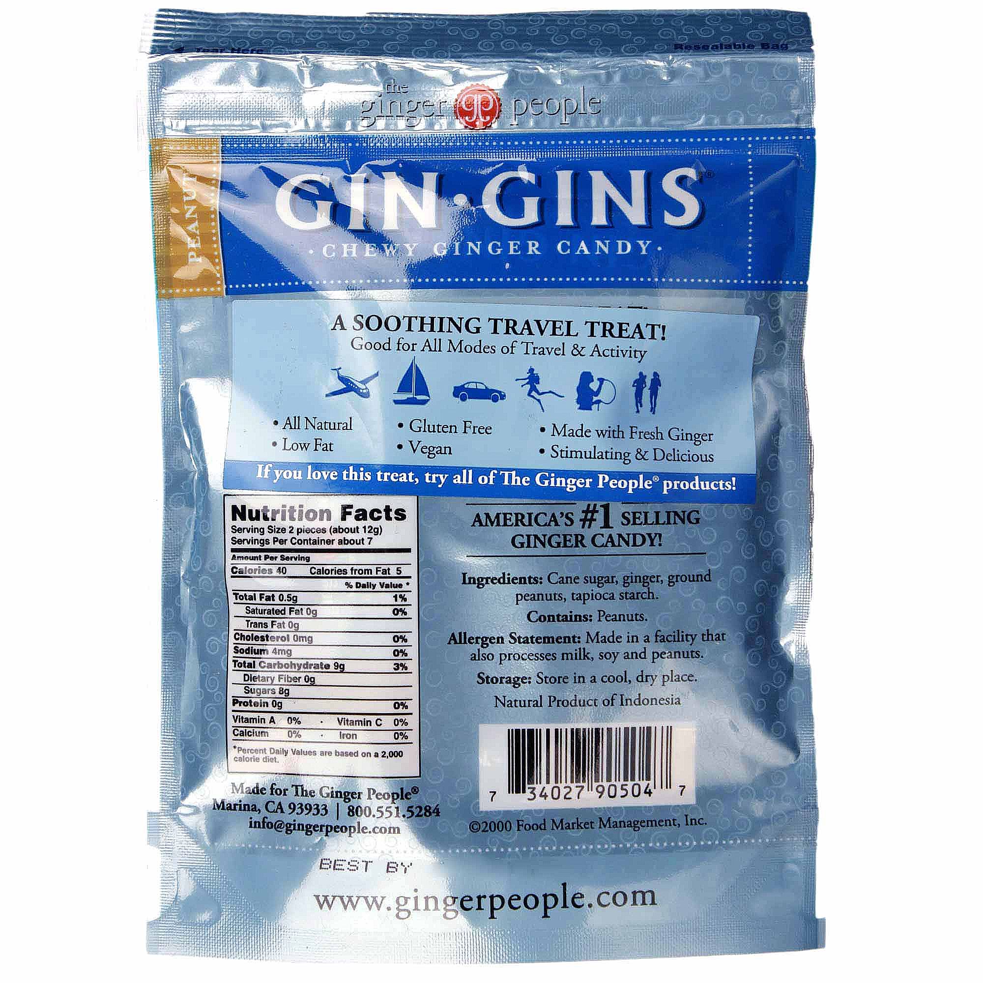 Comprar Ginger People Gengibre Mastiga (24 unidades) de amendoim 24-3 sacos oz - Imagem 2