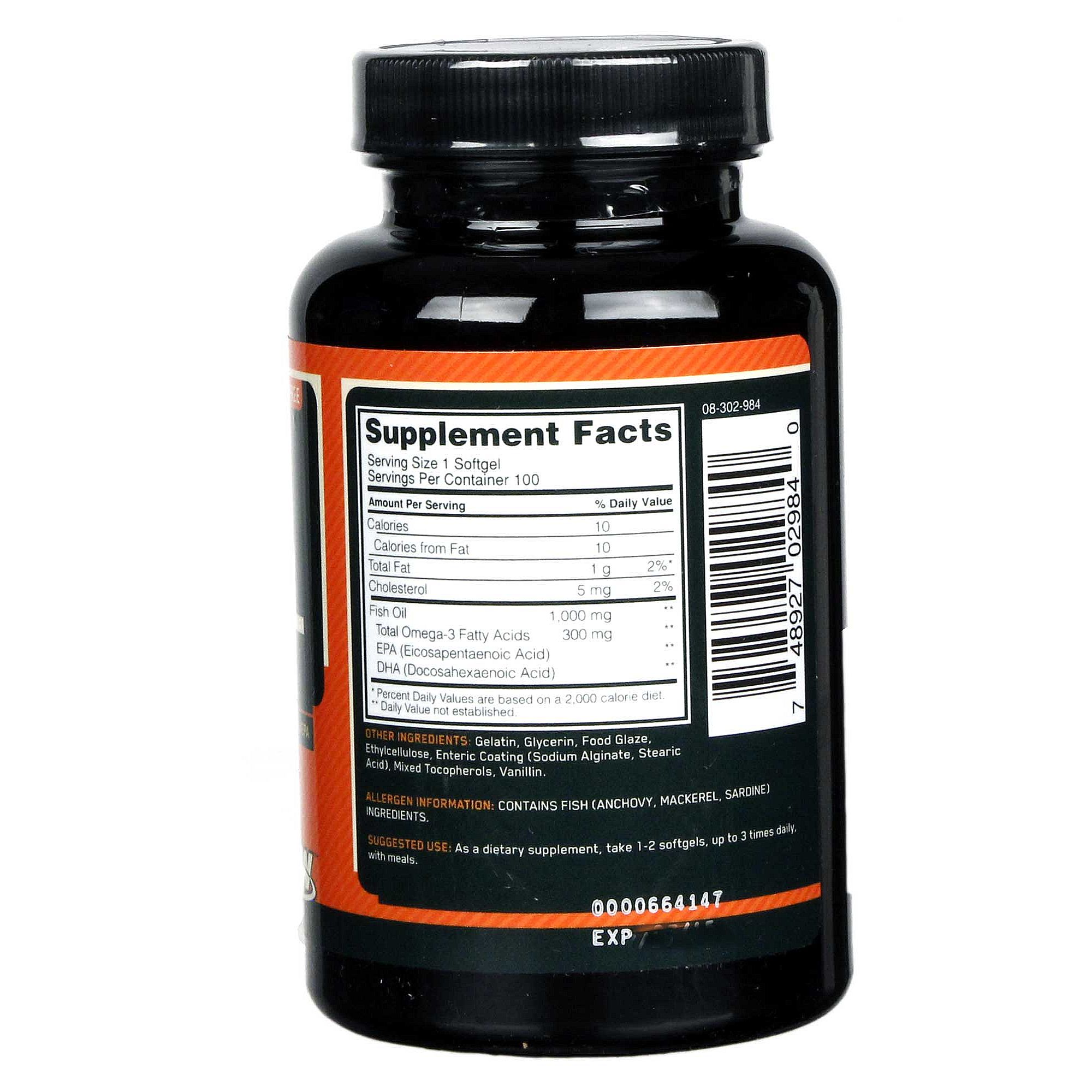Comprar Óleo de peixe Revestimento entérico - Optimum Nutrition - 100 Cápsulas em Gel - Imagem 2