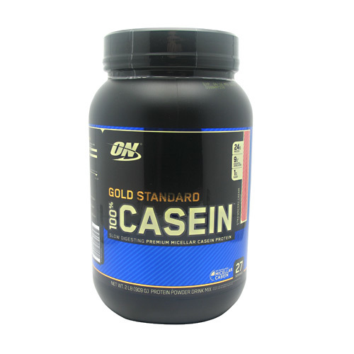 Comprar Optimum Nutrition Gold Standard 100% Caseina, Creme De Morango - 2 lbs