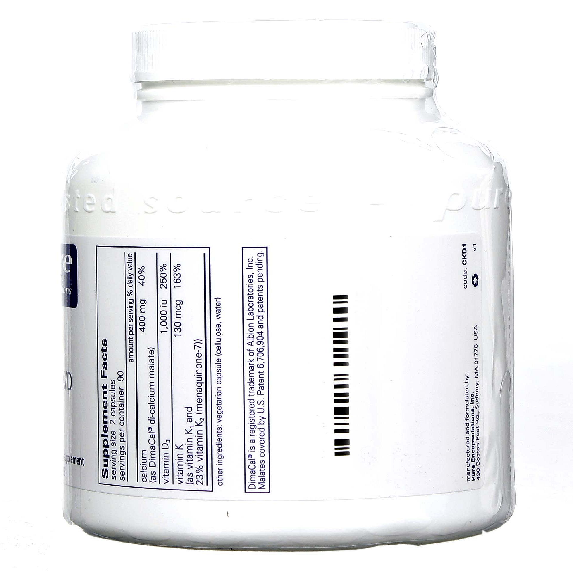 Comprar Pure EnCápsulasulations Cálcio K/D 400 mg - 180 Cápsulas - Imagem 2