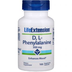 Comprar Life Extension, D, L-Phenylalanine, 500 mg, 100 Cápsula Vegetarianas