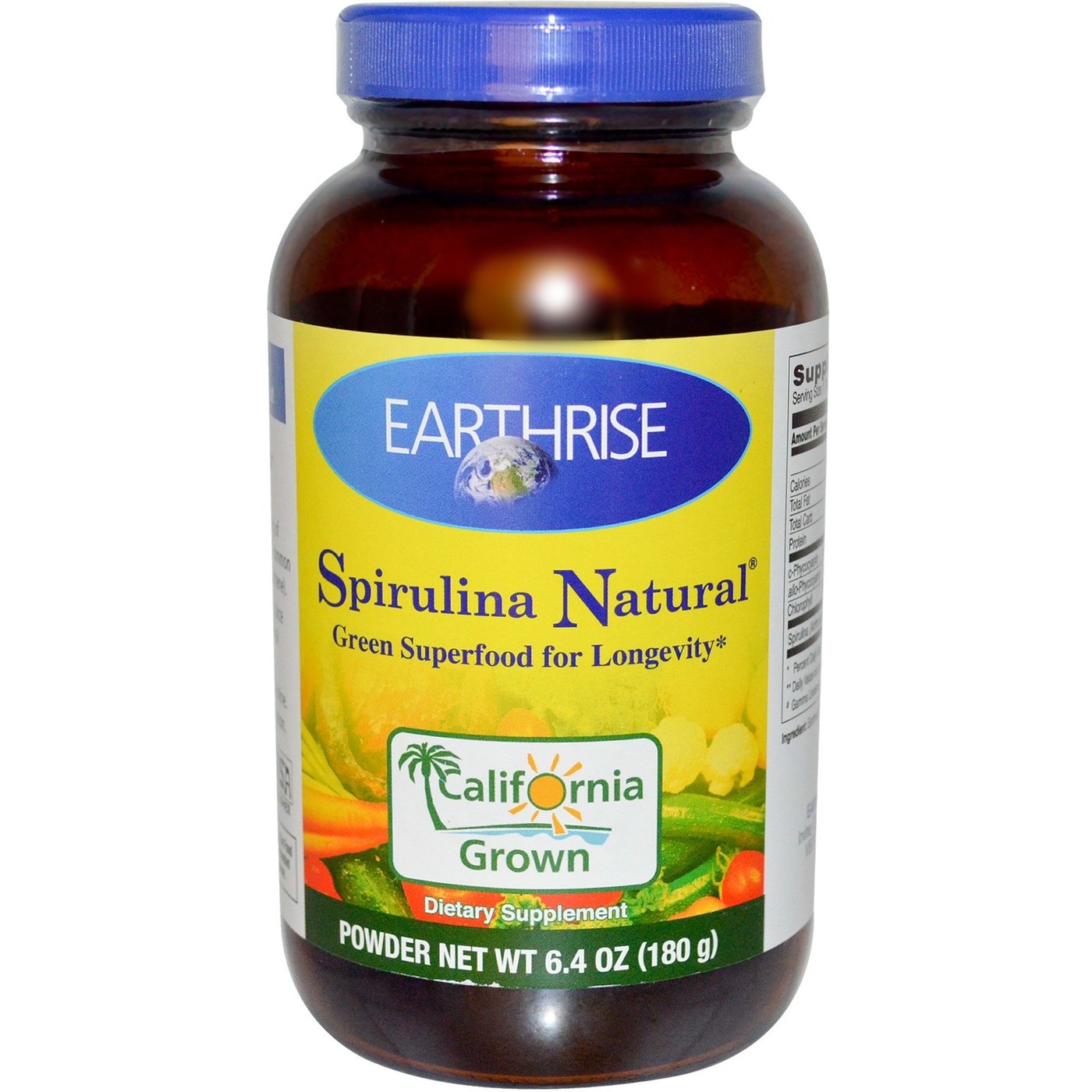 Comprar Earthrise, Spirulina Natual® em Pó - 6,4 Oz (180g)