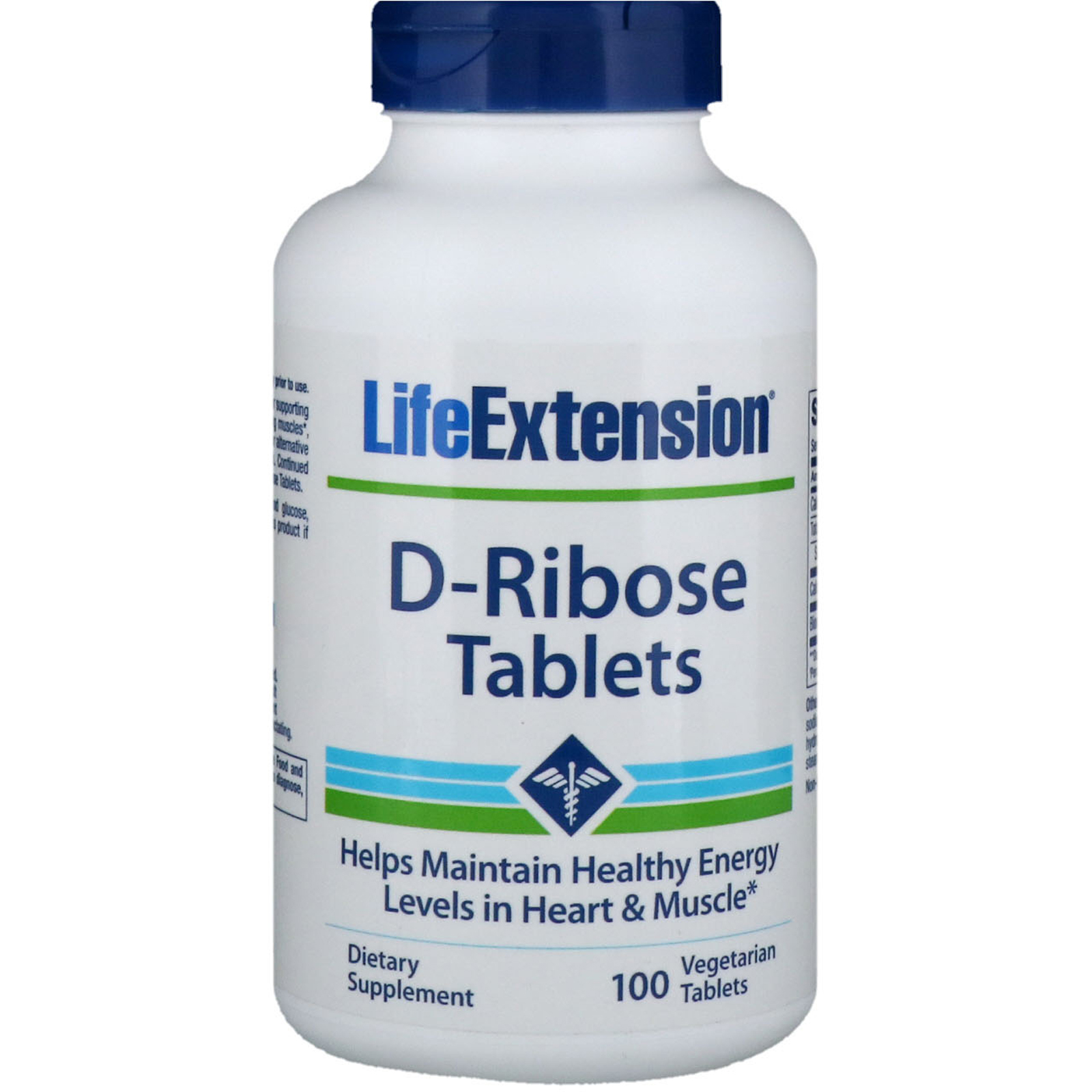 Comprar Life Extension, Comprimidos de D-Ribose, 100 comprimidos vegetarianos