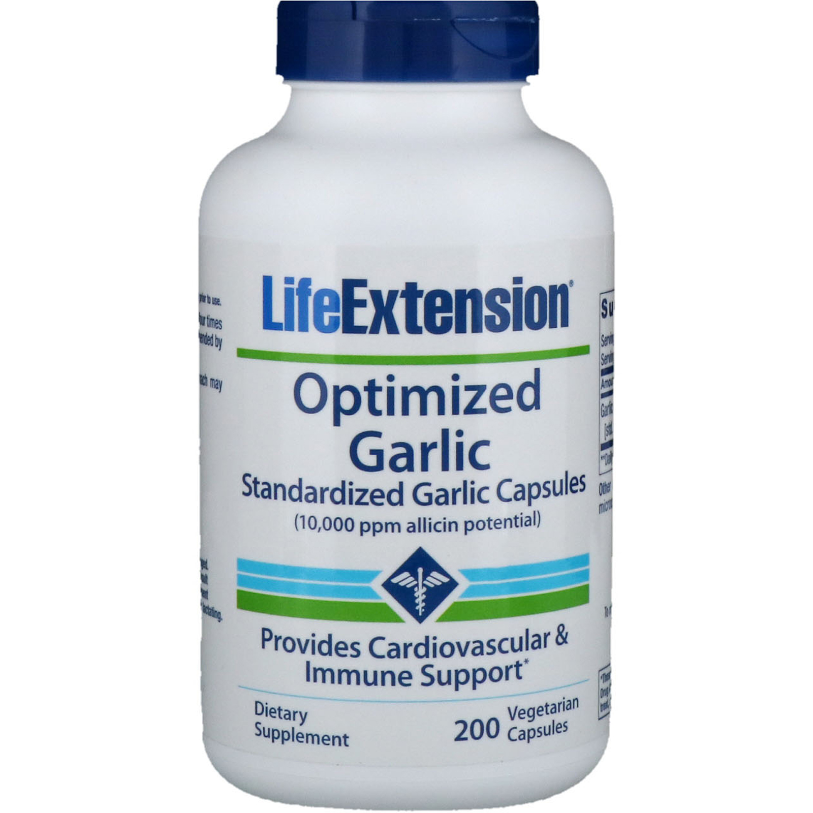 Comprar Life Extension, Optimized Garlic, Standardized Garlic Capsules, 200 Vegetarian Capsules