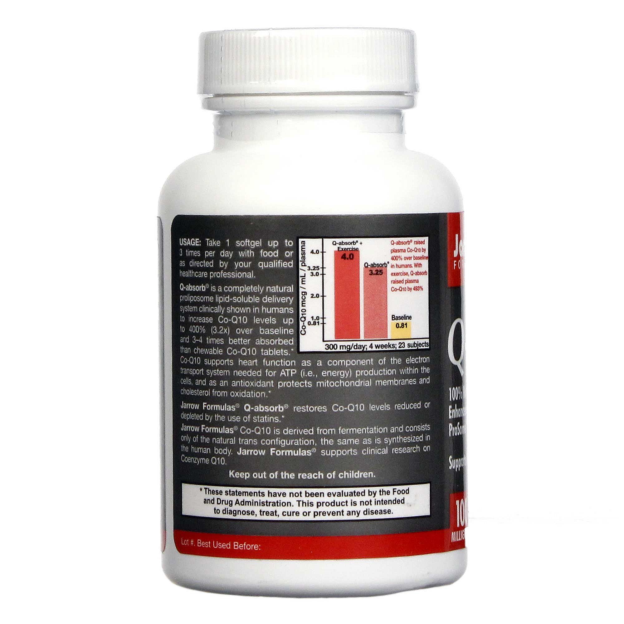 Comprar Jarrow Formulas, Q-absorb® Co-Q10 - 60 Cápsulas em Gel - Imagem 3