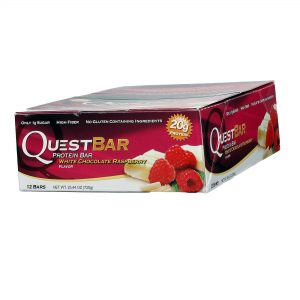 Comprar Barra de Proteína White Chocolate Raspberry Quest Nutrition 60 gr - 12 Unidades