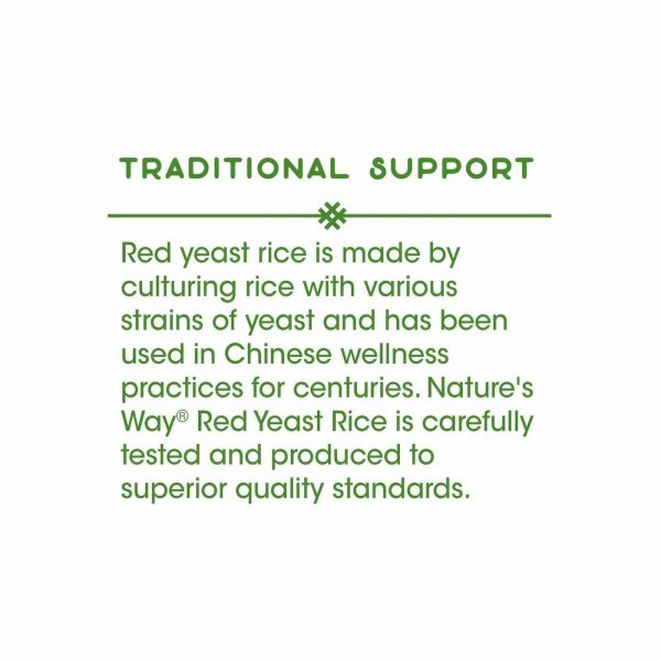 Comprar Nature's Way, Levedura de Arroz Vermelho - 600 mg - 60 Cápsulas Vegetarianas - Imagem 5