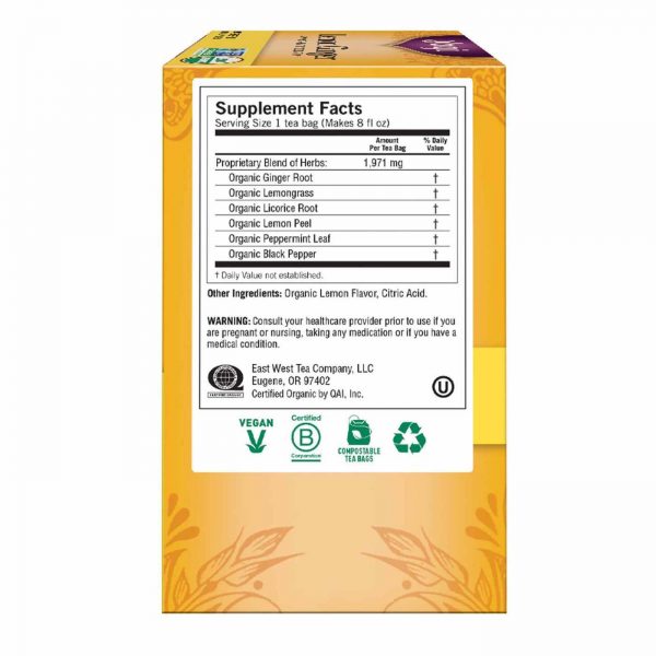 Comprar Yogi Tea Organic Teas, Chá Orgânico Limão e Gengibre - 16 Saquinhos de Chá - Imagem 4