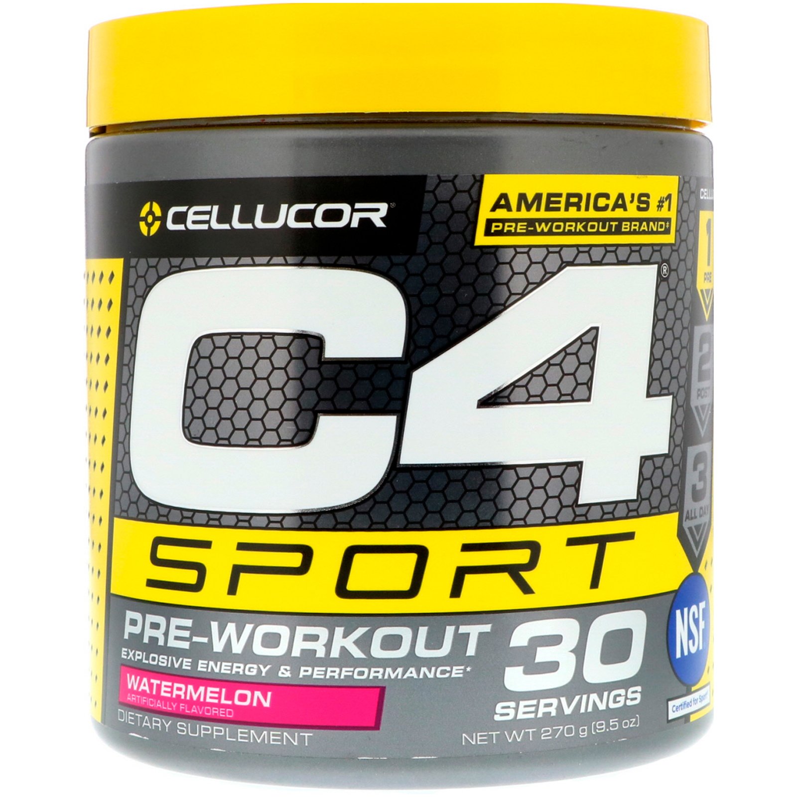 Comprar Cellucor, C4 Sport, Pré Treino, Melancia, 9,5 onças (270 g)
