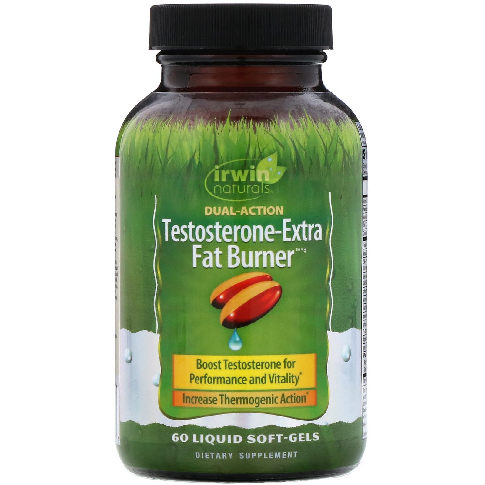 Comprar Irwin Naturals, Testosterone-Extra Fat Burner, 60 Cápsulas Gelatinosas Líquidas