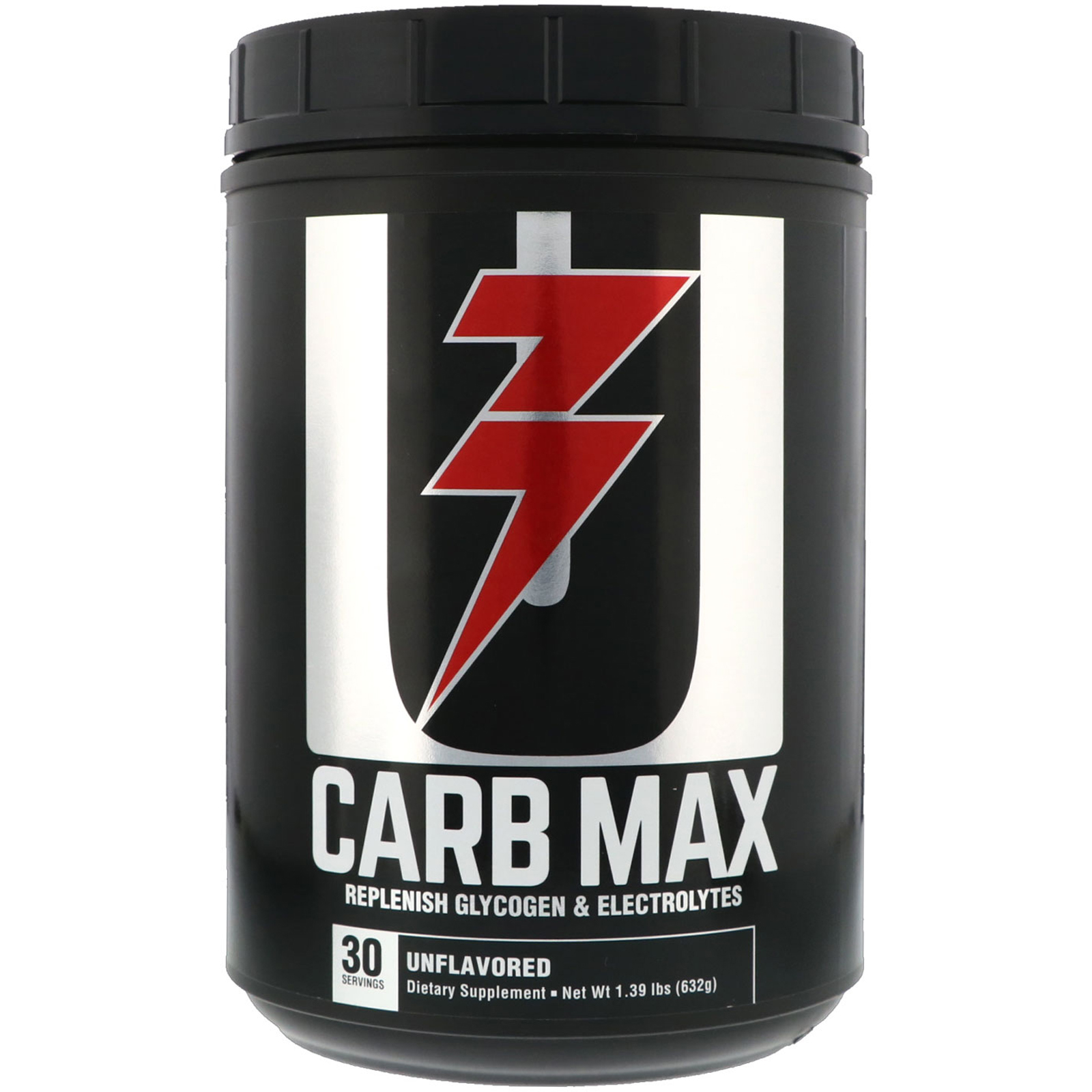 Comprar Universal Nutrition, Carb Max, Replenish Glycogen & Electrolytes, Unflavored, 1.39 lb (632 g)