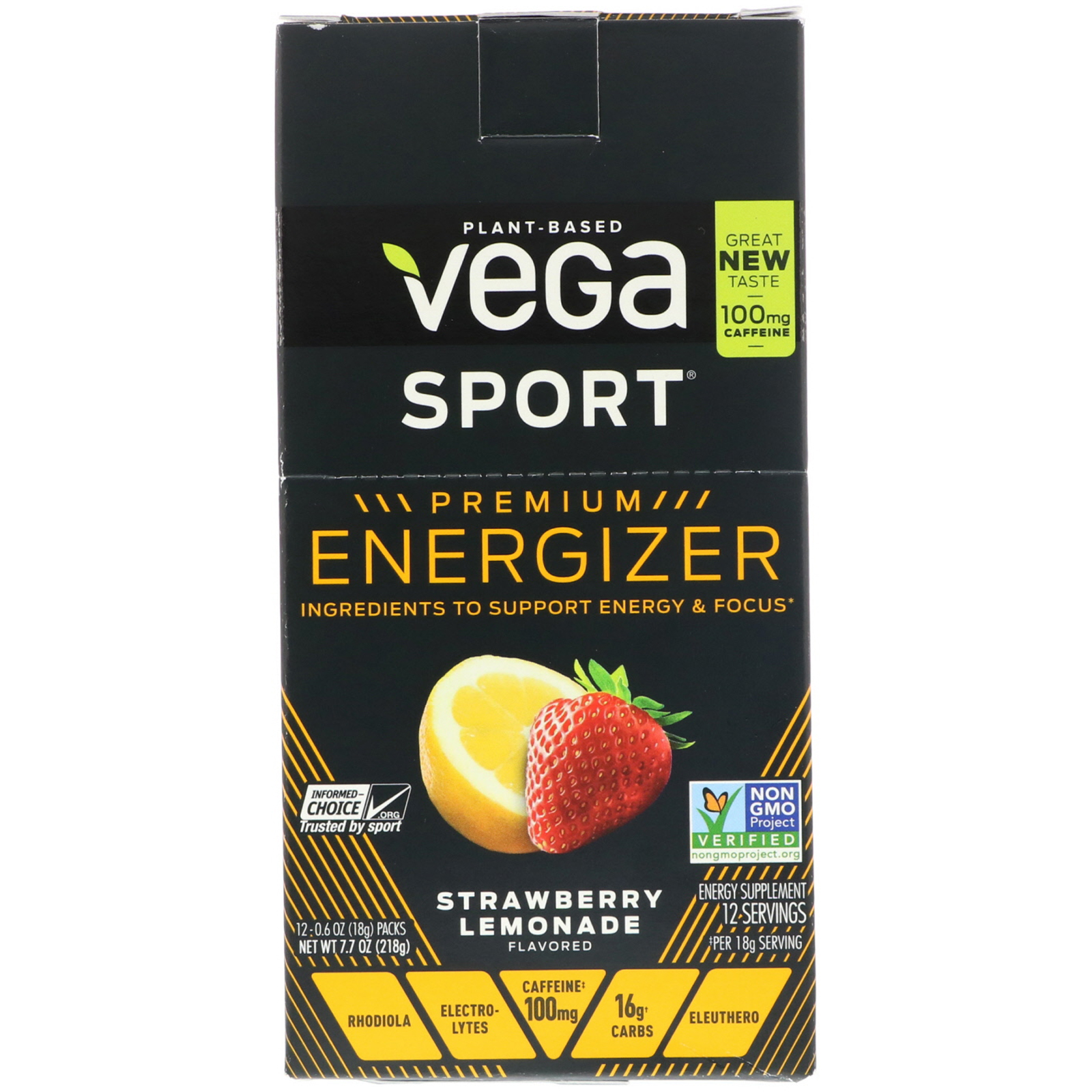 Comprar Vega, Energizer, Strawberry Lemonade, 12 Packs, 0.6 oz (18 g) Each, 12 Packs, 0.6 oz (18 g) Each