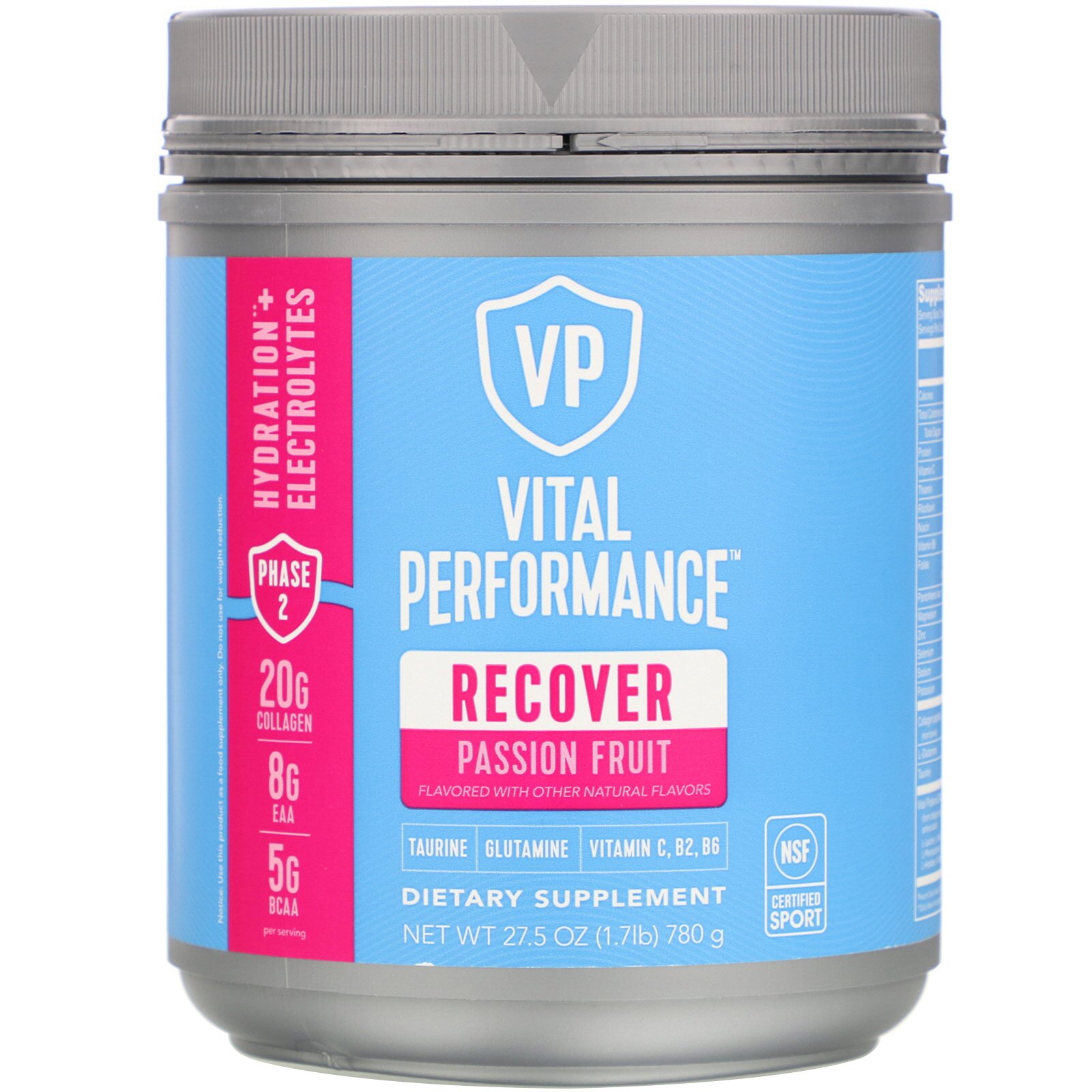 Comprar Vital Proteins, Vital Performance, Recover, Passion Fruit, 27.5 oz (780 g)