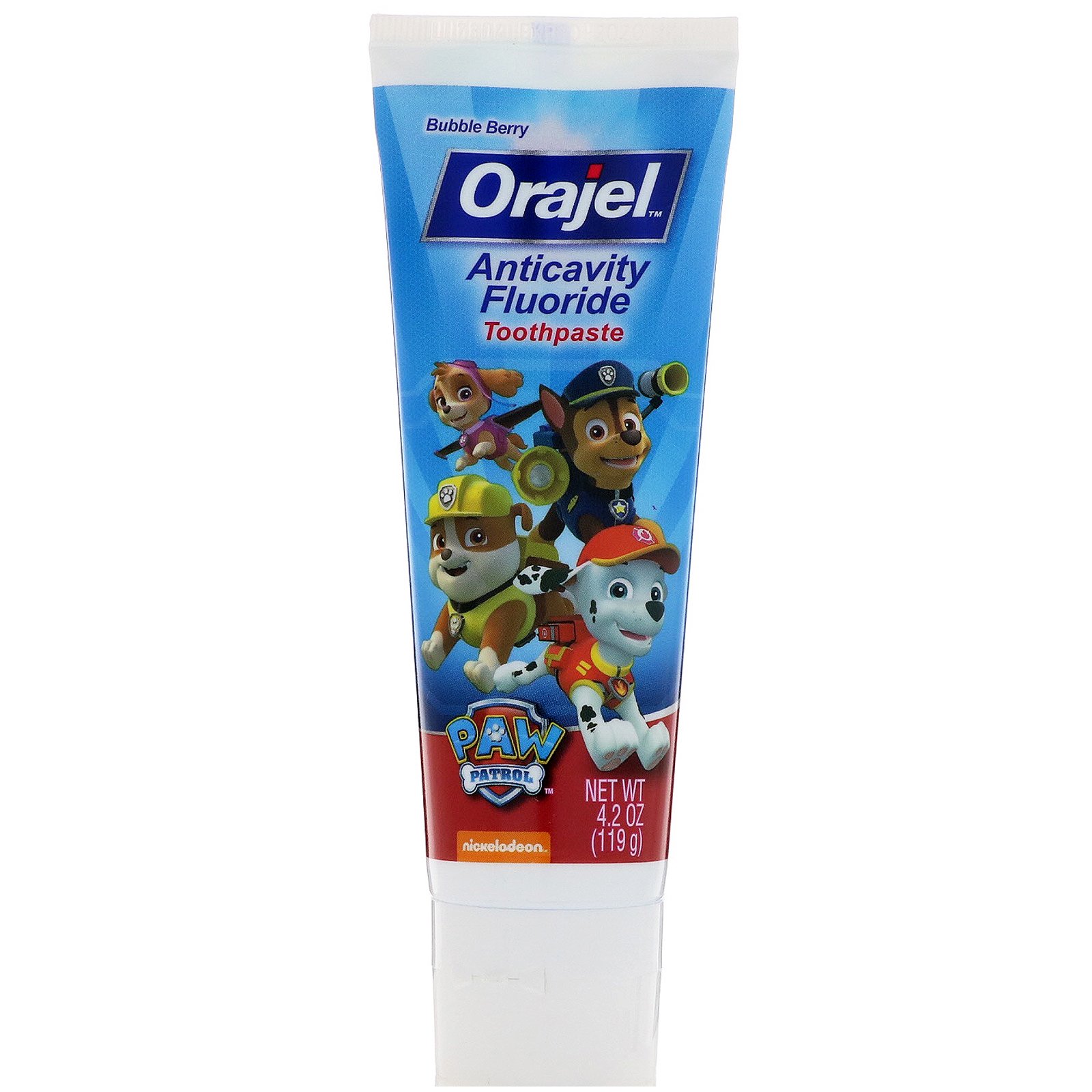 Comprar Orajel, Creme Dental com Flúor Anticáries da Patrulha Canina, Frutas Vermelhas, 4,2 oz (119 g)
