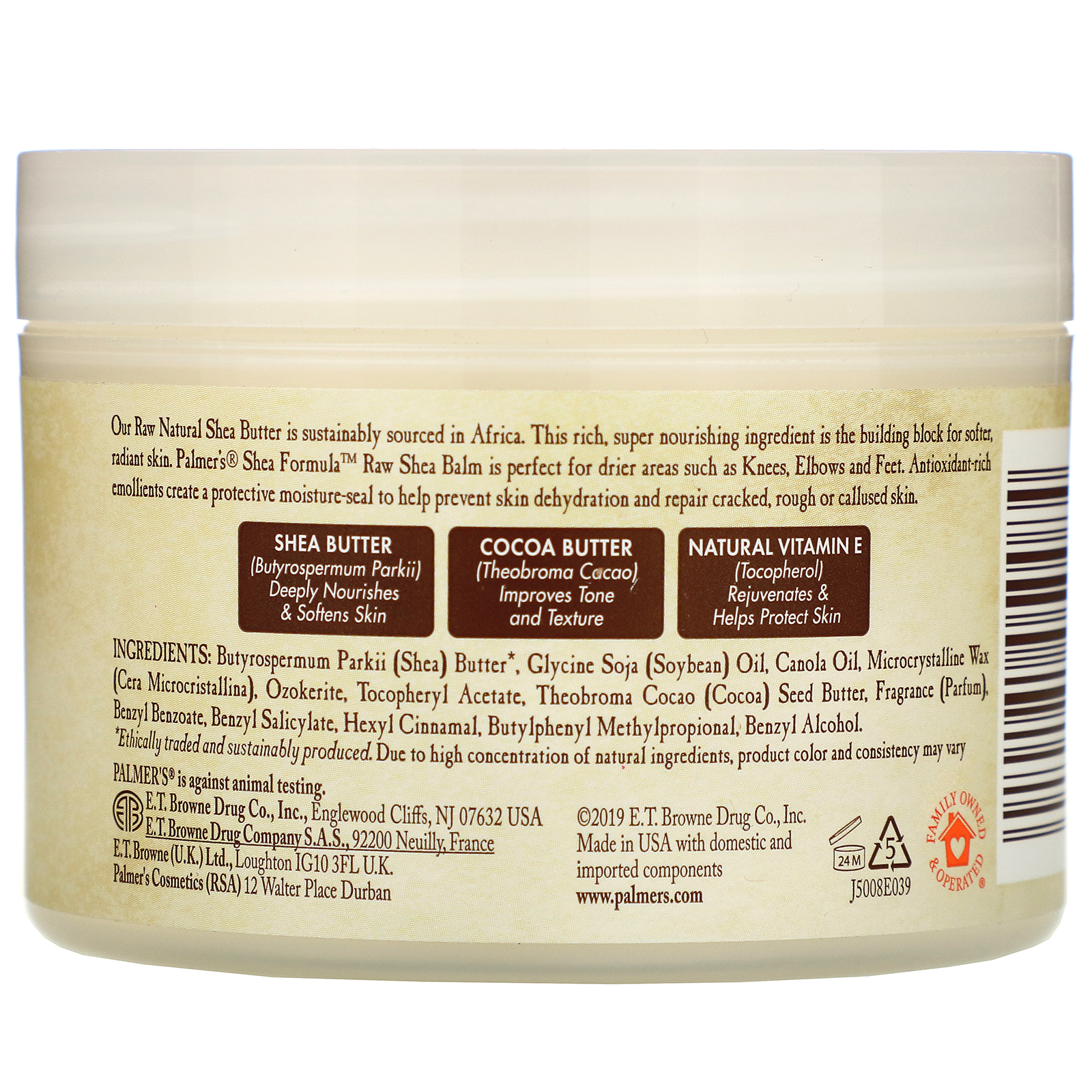 Comprar Palmer's, Fórmula de Karité com Vitamina E, Bálsamo de Karité Cru Hidratante, 200 g (7,25 oz) - Imagem 3