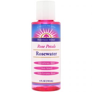 Comprar Heritage Store, Água de Rosas, Água para Aromaterapia, Pétalas de Rosa, 118 ml