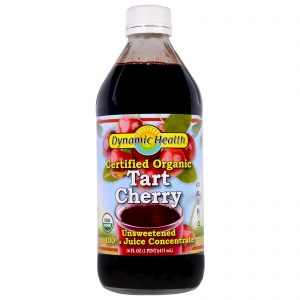 Comprar Dynamic Health Laboratories, Suco Concentrado de Cereja Ácida 100% com Certificação Orgânica, Sem Açúcar, 473 ml (16 fl oz)