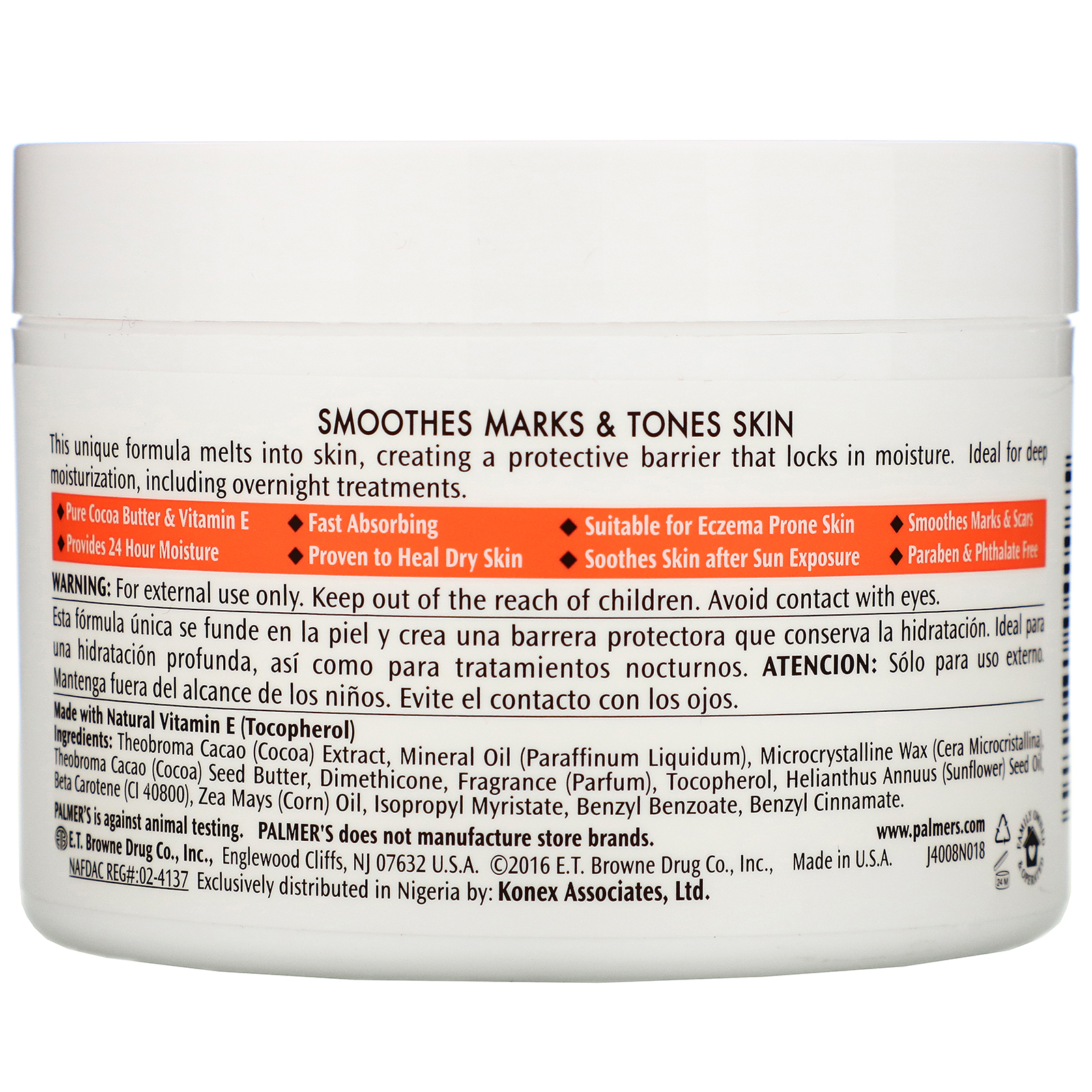 Comprar Palmer's, Fórmula de Manteiga de Cacau, 7.25 oz (200 g) - Imagem 3