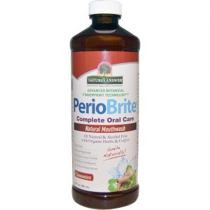 Comprar Nature's Answer, PerioBrite, Enxaguante Bucal Natural, Canela e Menta, 480 ml (16 fl oz)