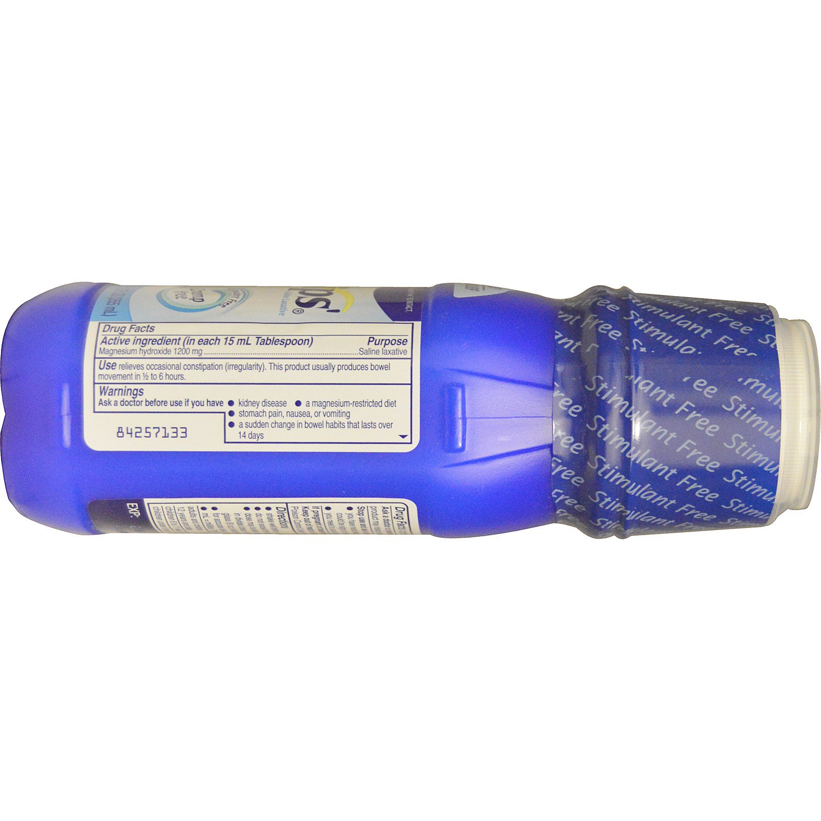 Comprar Phillip's, Leite Genuíno de Magnésia, Laxante Salino, Original, 355 ml (12 fl oz) - Imagem 2