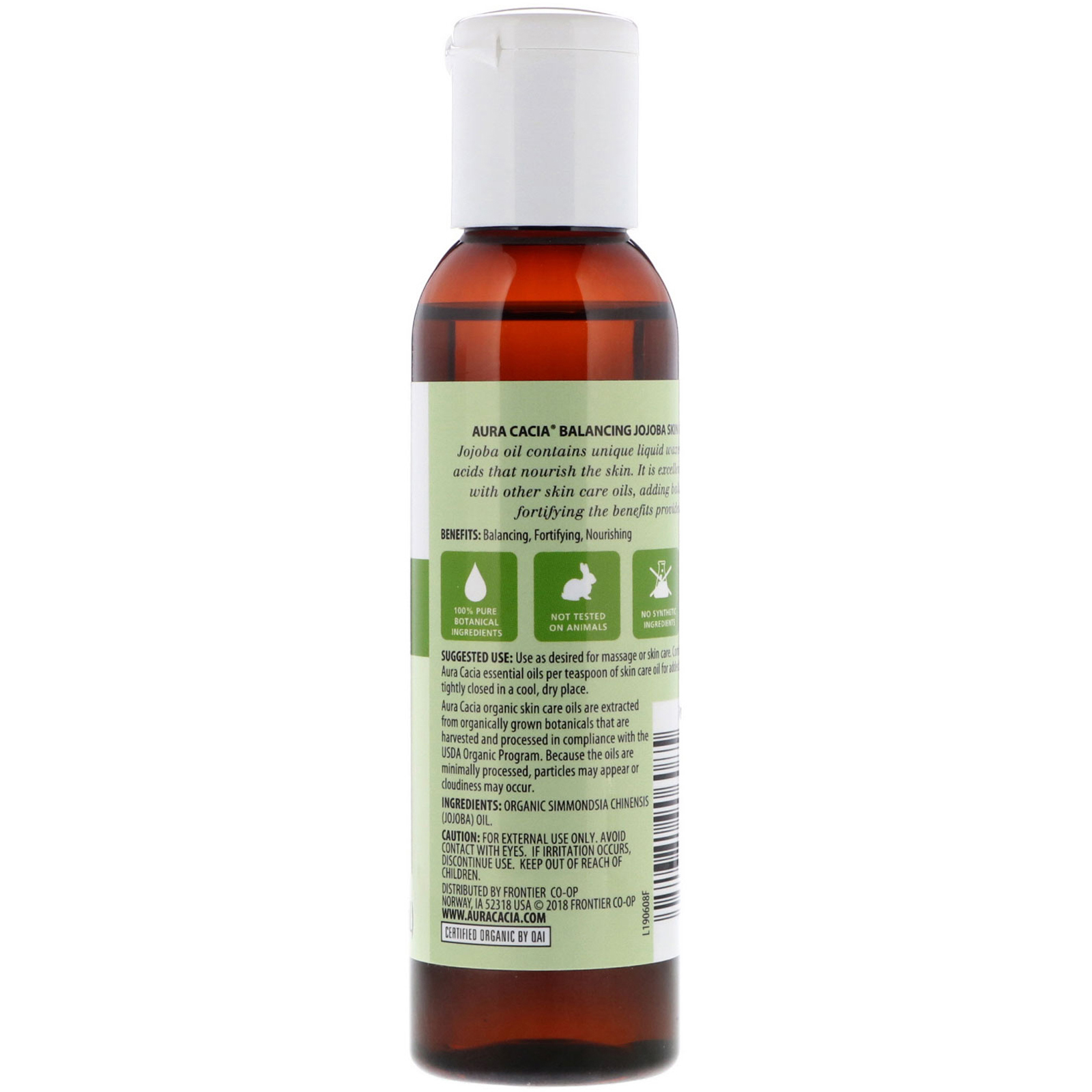 Comprar Aura Cacia, Orgânico, Óleo de Cuidados com a Pele, Jojoba para dar Equilibro, 4 fl oz (118 ml) - Imagem 2