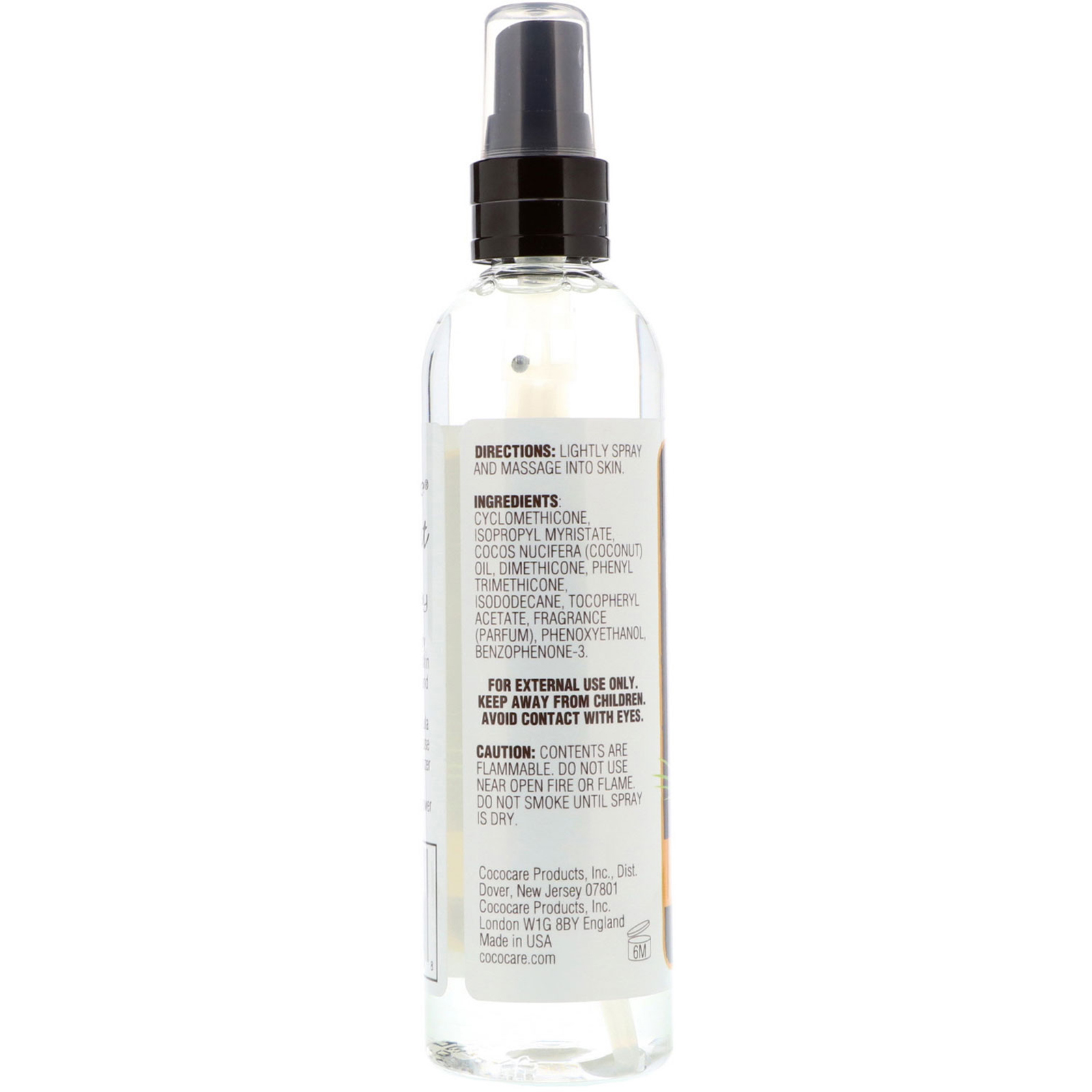 Comprar Cococare, Coconut Dry Oil Body Spray, 6 fl oz (180 ml) - Imagem 2