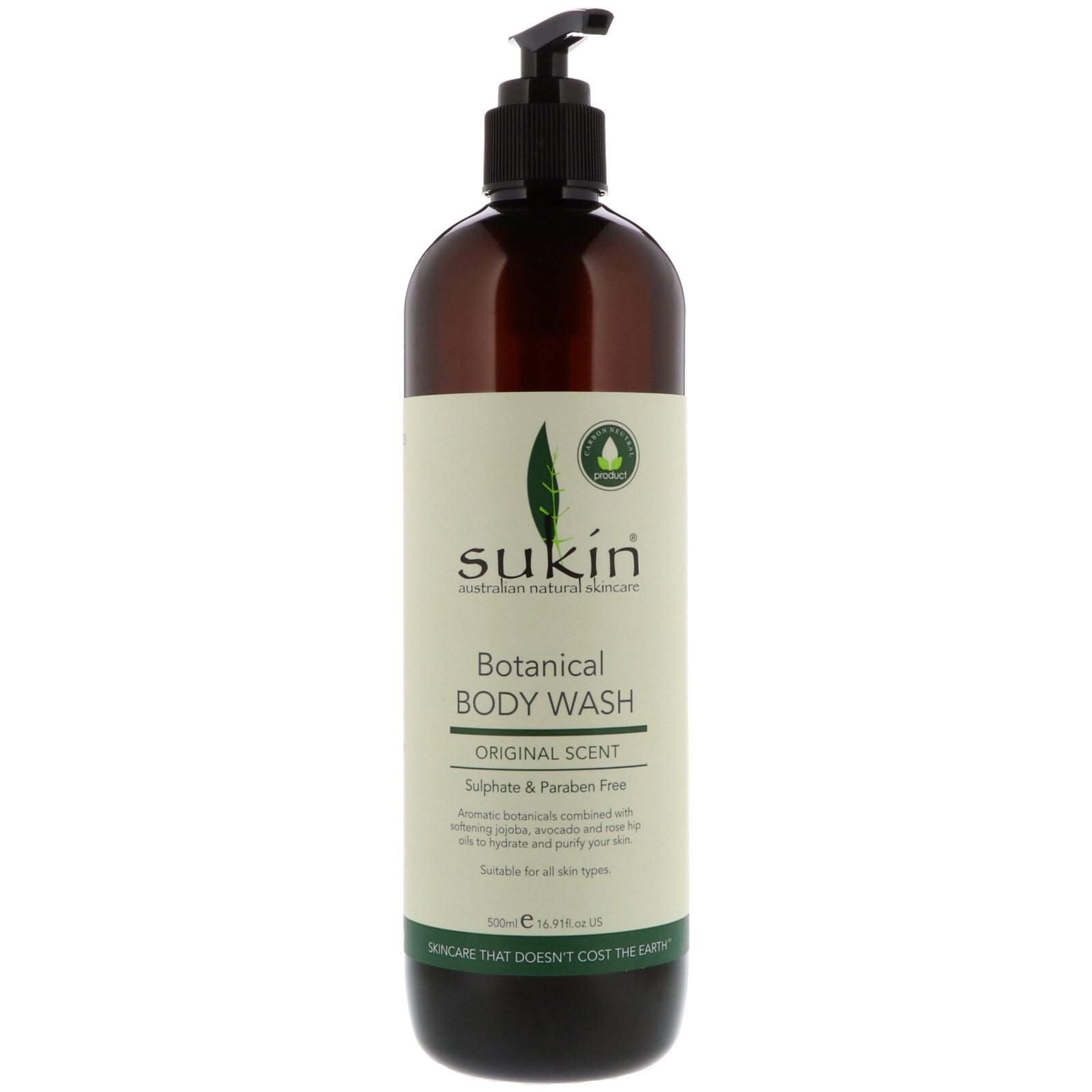 Comprar Sukin, Super Plantas, Sabonete Líquido Botânico, Aroma Original, 500 ml