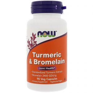 Comprar Now Foods, Cúrcuma e Bromelina, 90 Cápsulas Vegetais