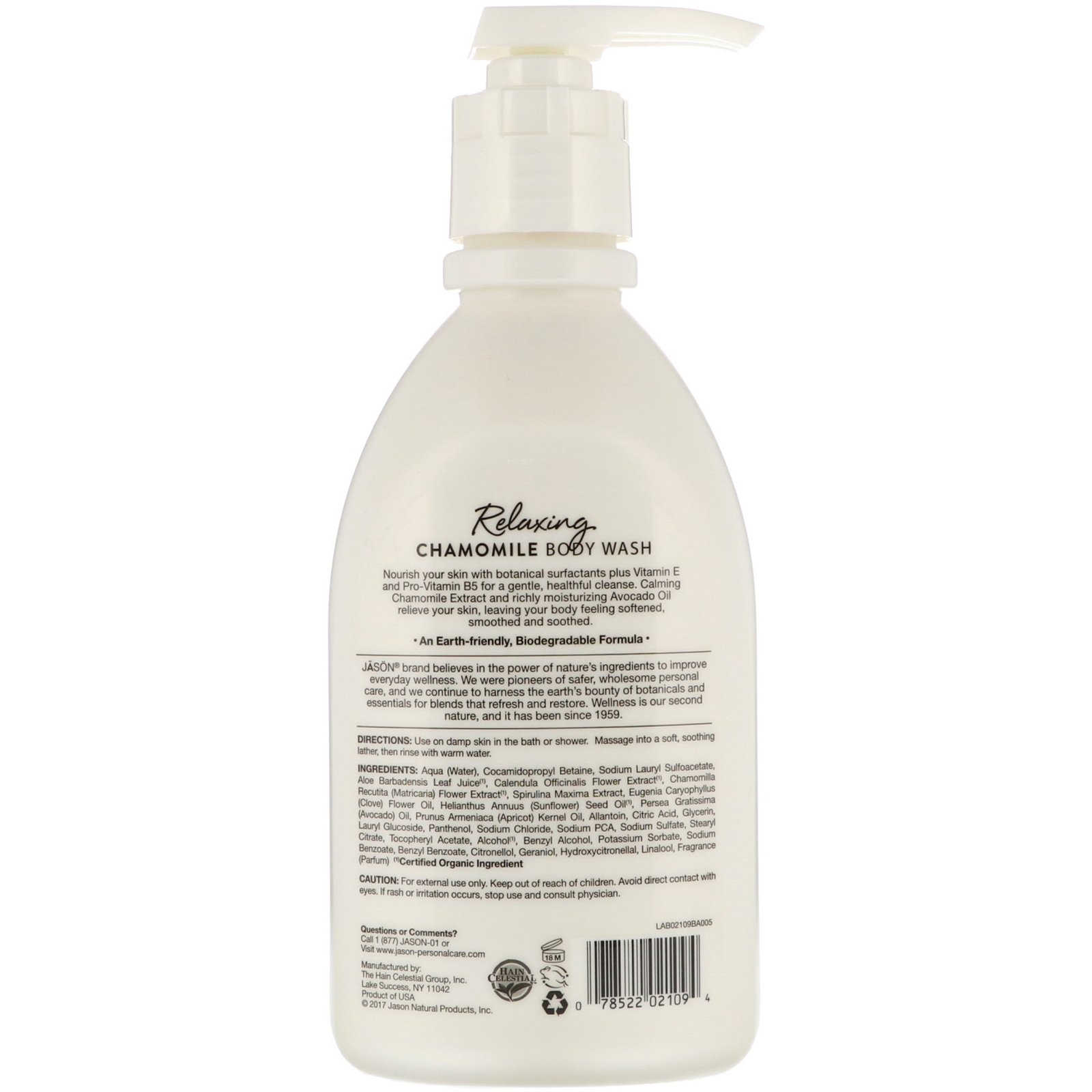 Comprar Jason Natural, Body Wash, Relaxing Chamomile, 30 fl oz (887 ml) - Imagem 2