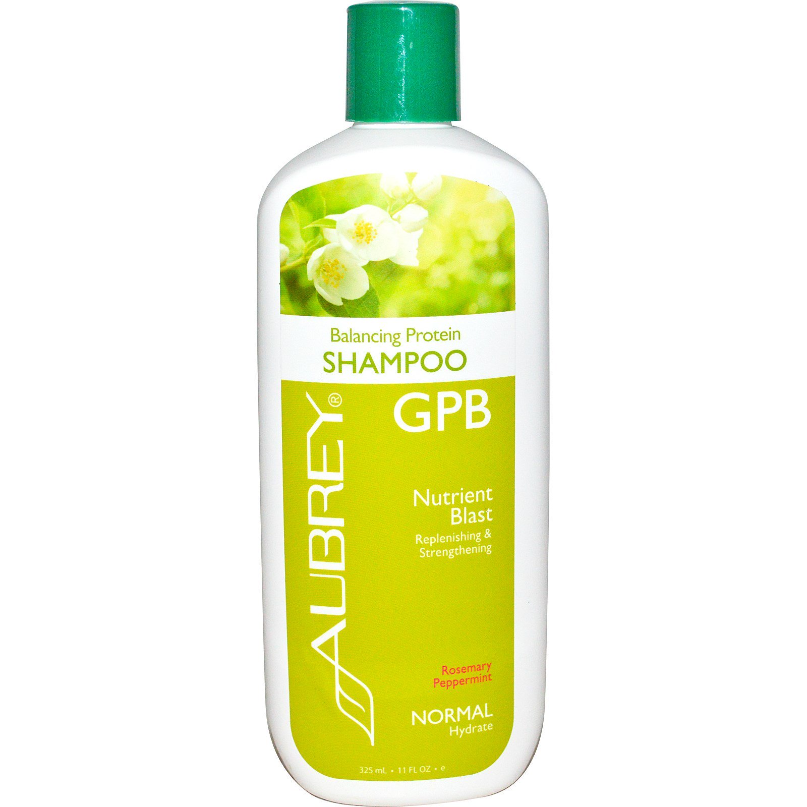 Comprar Aubrey Organics, Shampoo de Proteína Equilibradora GPB, Alecrim e Hortelã, Normal, 325 ml