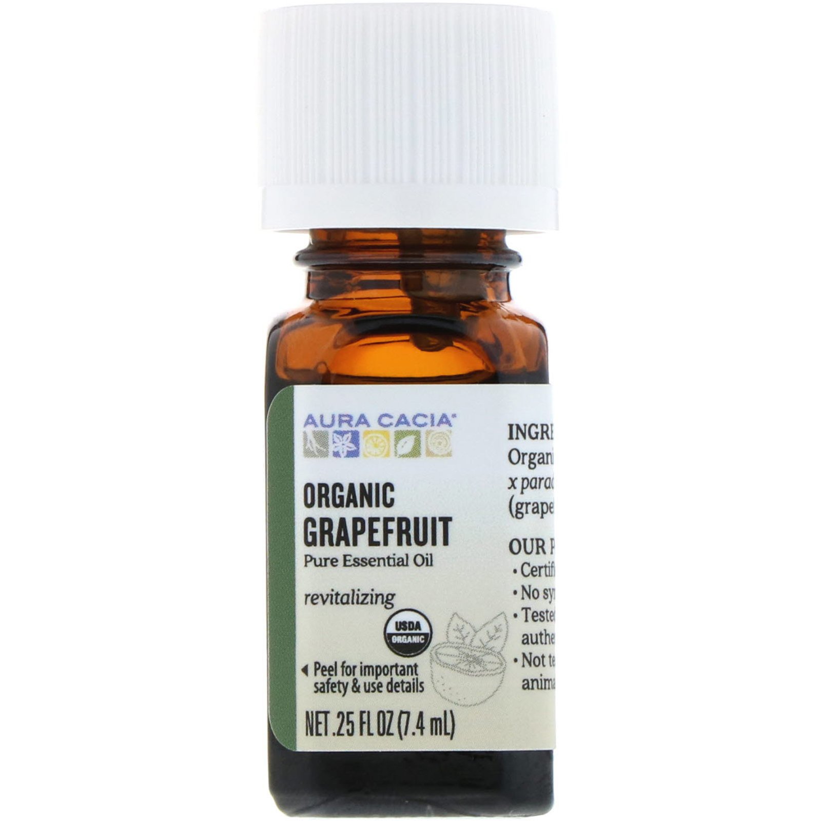Comprar Aura Cacia, Toranja Orgânica, 0.25 fl oz (7,4 ml)