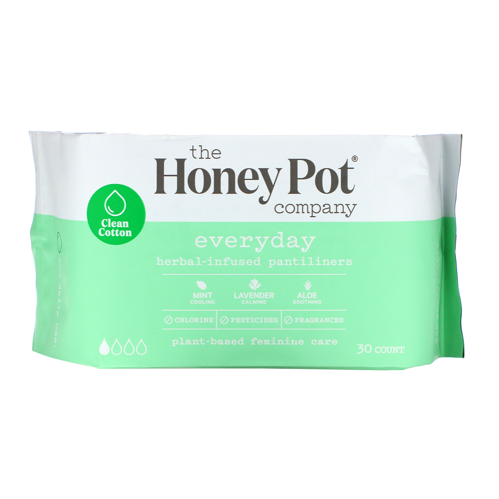 Comprar The Honeypot Company, Herbal-Infused Pantiliners, Everyday, 30 Count