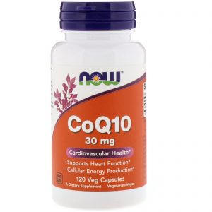 Comprar Now Foods, CoQ10, 30 mg, 120 Cápsulas Vegetais