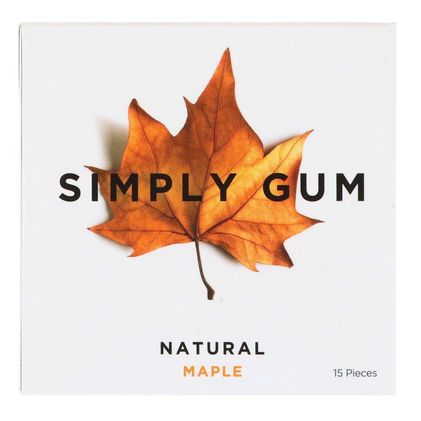 Comprar Simply Gum, Goma de Mascar, Bordo Natural, 15 Unidades