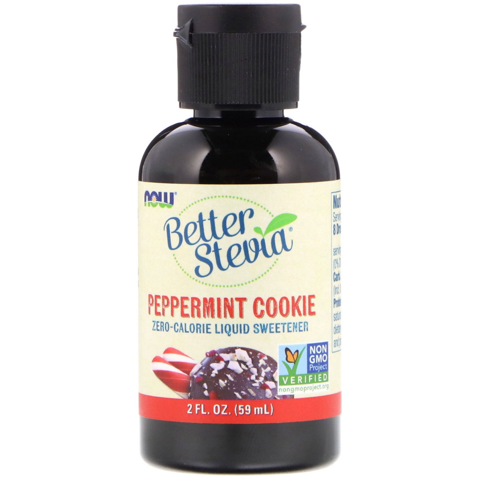 Comprar Now Foods, Better Stevia, Adoçante Líquido de Zero Calorias, Biscoito de Hortelã-pimenta, 59ml (2 fl oz)